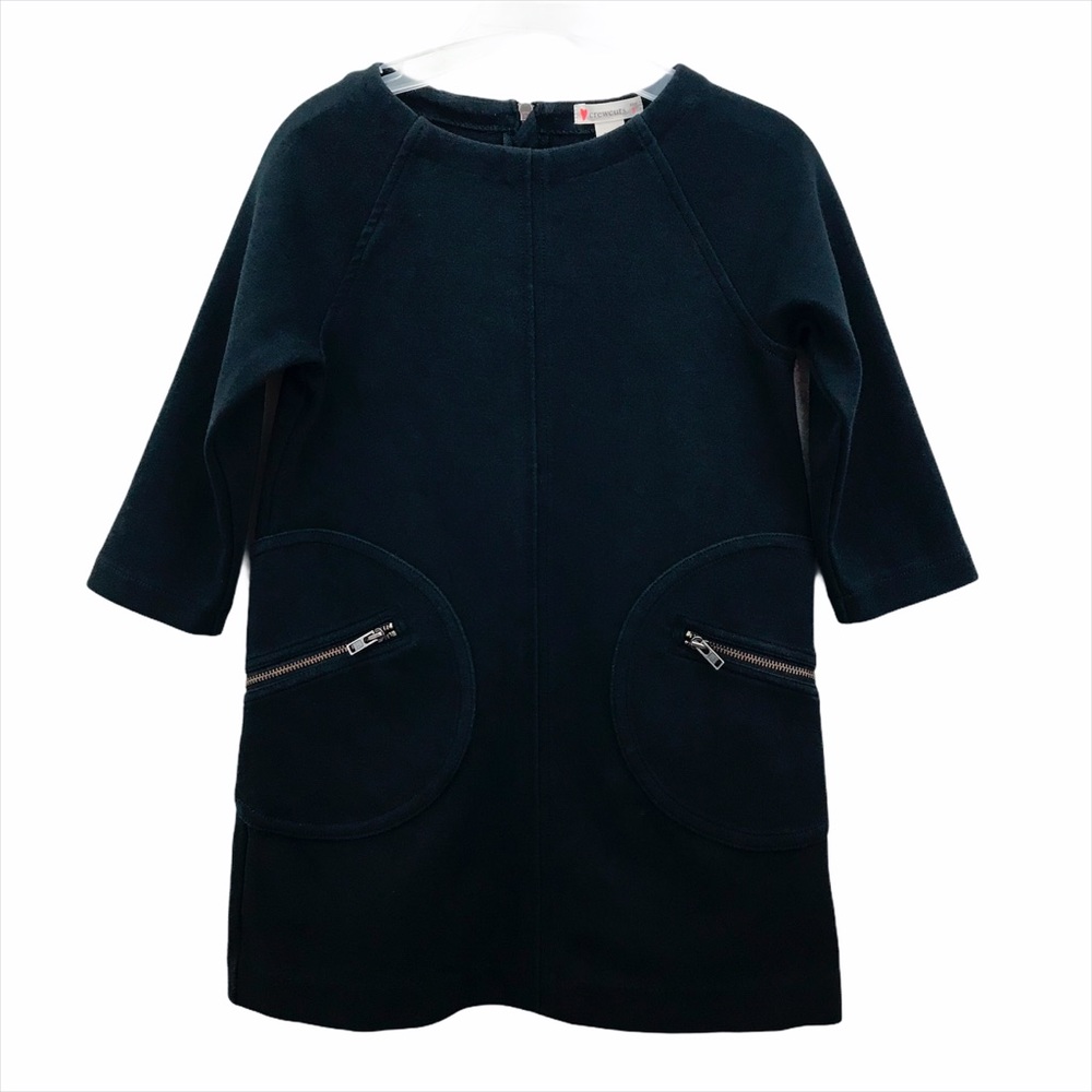 🎈Jcrew Crewcuts Black Zipper Pocket Dress